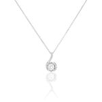 Collier Vrille Accompagnee Or Blanc Diamant - Colliers avec pierres Femme | Marc Orian