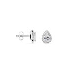 Boucles D'oreilles Puces Sylla Argent Blanc Oxyde De Zirconium - Puces Femme | Marc Orian