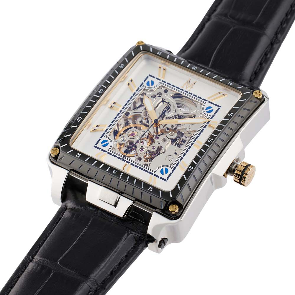 Montre Montignac Square Automatique Argenté - Montres automatiques Homme | Marc Orian