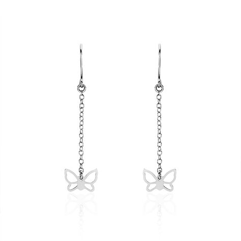 Boucles D'oreilles Pendantes Graziella Argent Blanc - Pendantes Femme | Marc Orian