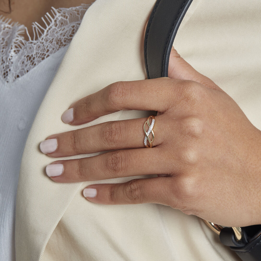 Bague Daril Or Jaune Oxyde De Zirconium - Bagues avec pierre Femme | Marc Orian
