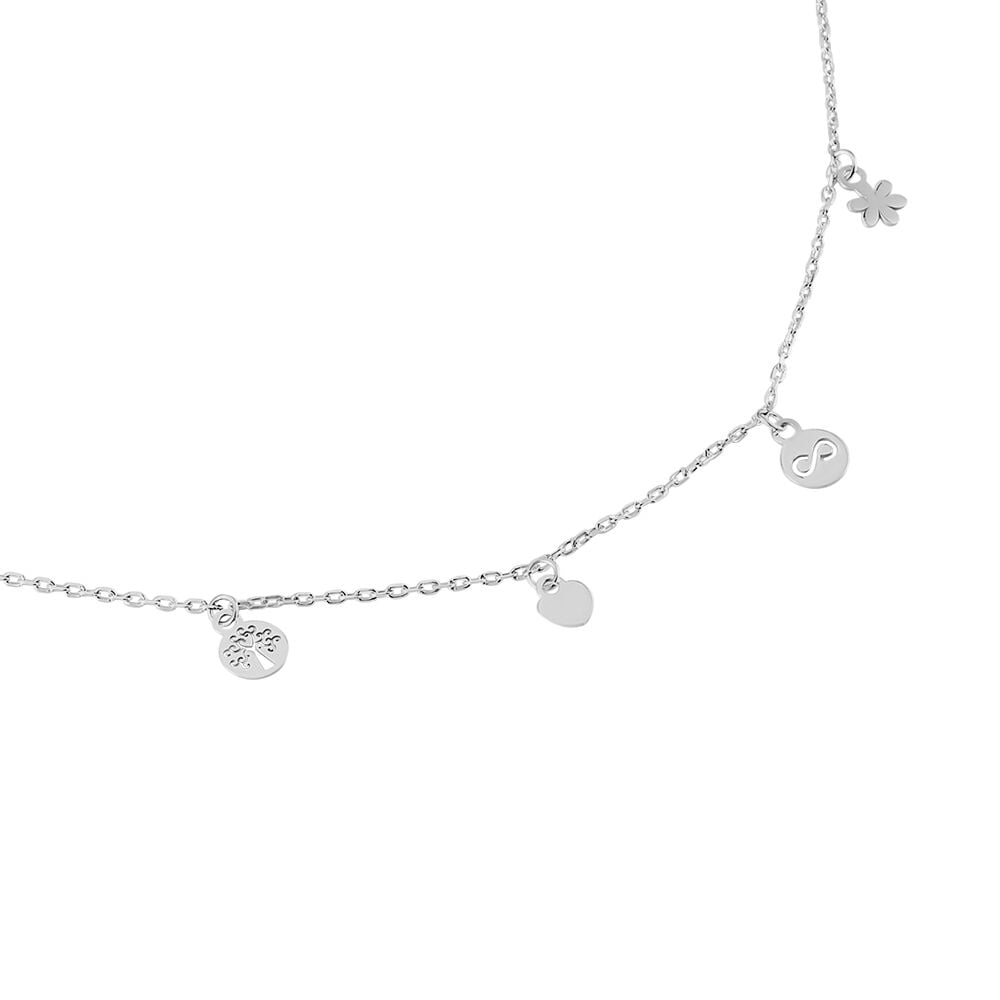 Boucles D'oreilles Puces Vao Argent Blanc - Colliers fantaisie Femme | Marc Orian