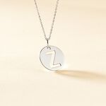 Pendentif Elio Z Argent Blanc - Bijoux fantaisie Famille | Marc Orian