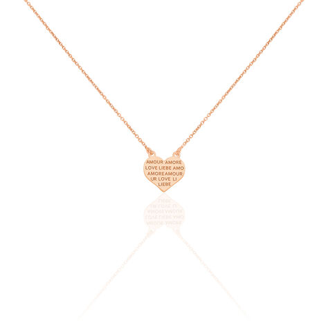Collier Lettre Argent Rose - Colliers fantaisie Femme | Marc Orian