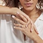 Bague Petale Or Blanc Saphir Et Diamant - Bagues fian&ccedil;ailles Femme | Marc Orian