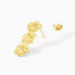 Boucles D'Oreilles Pendantes Olyss Argent Jaune - Pendantes Femme | Marc Orian
