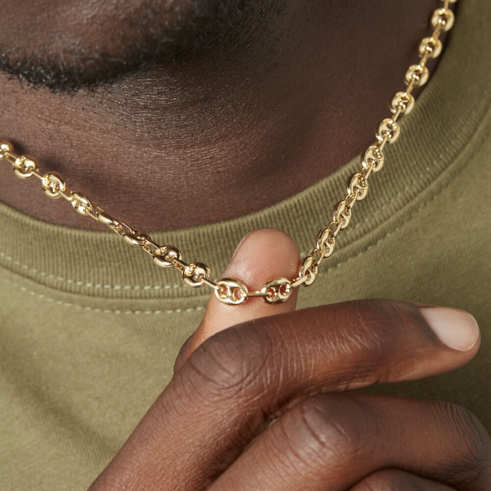 Collier Maille Dami Maille Grain De Cafe Or Jaune - Chaines Homme | Marc Orian
