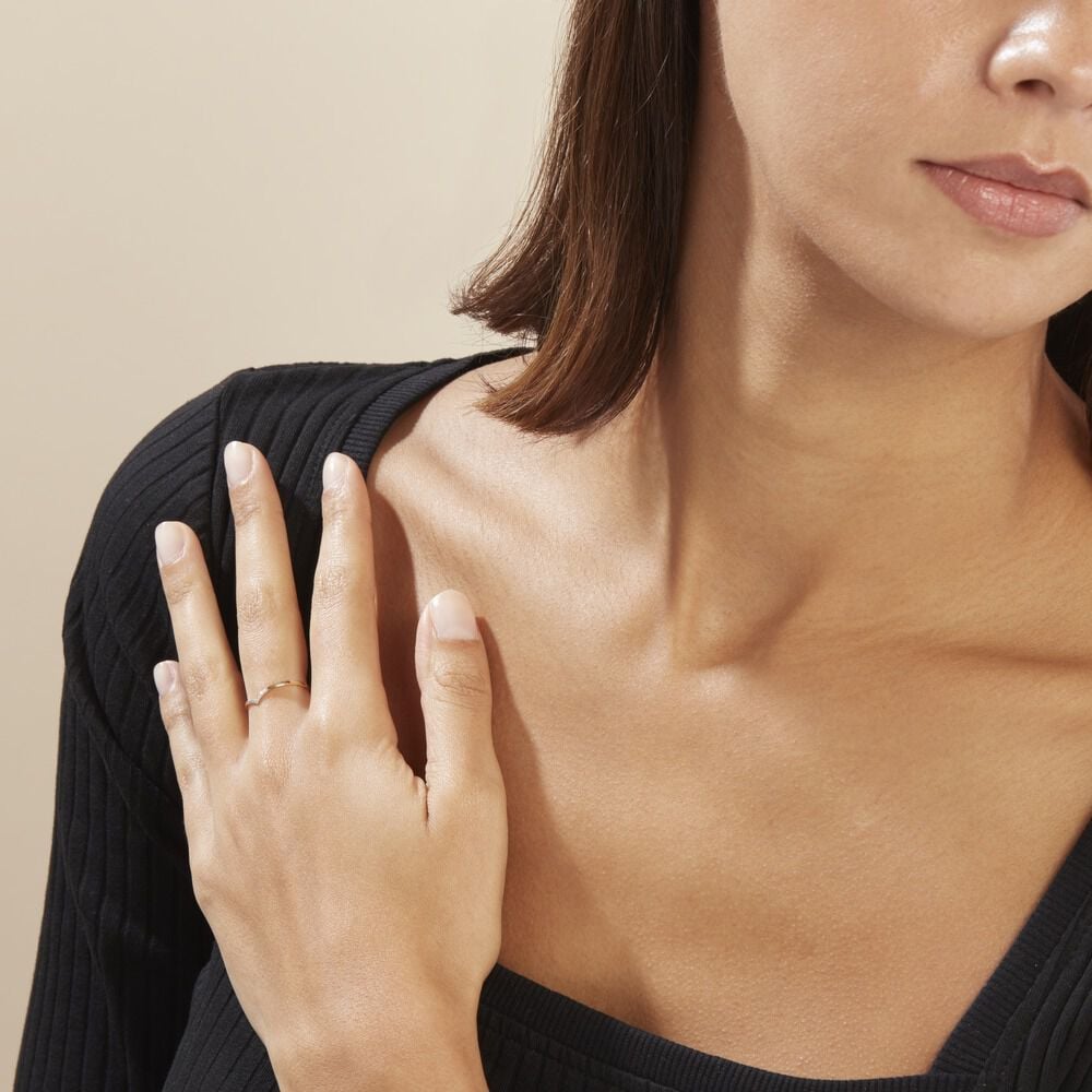 Bague Or Jaune Kaitlynn Diamant - Bagues pierres précieuses Femme | Marc Orian