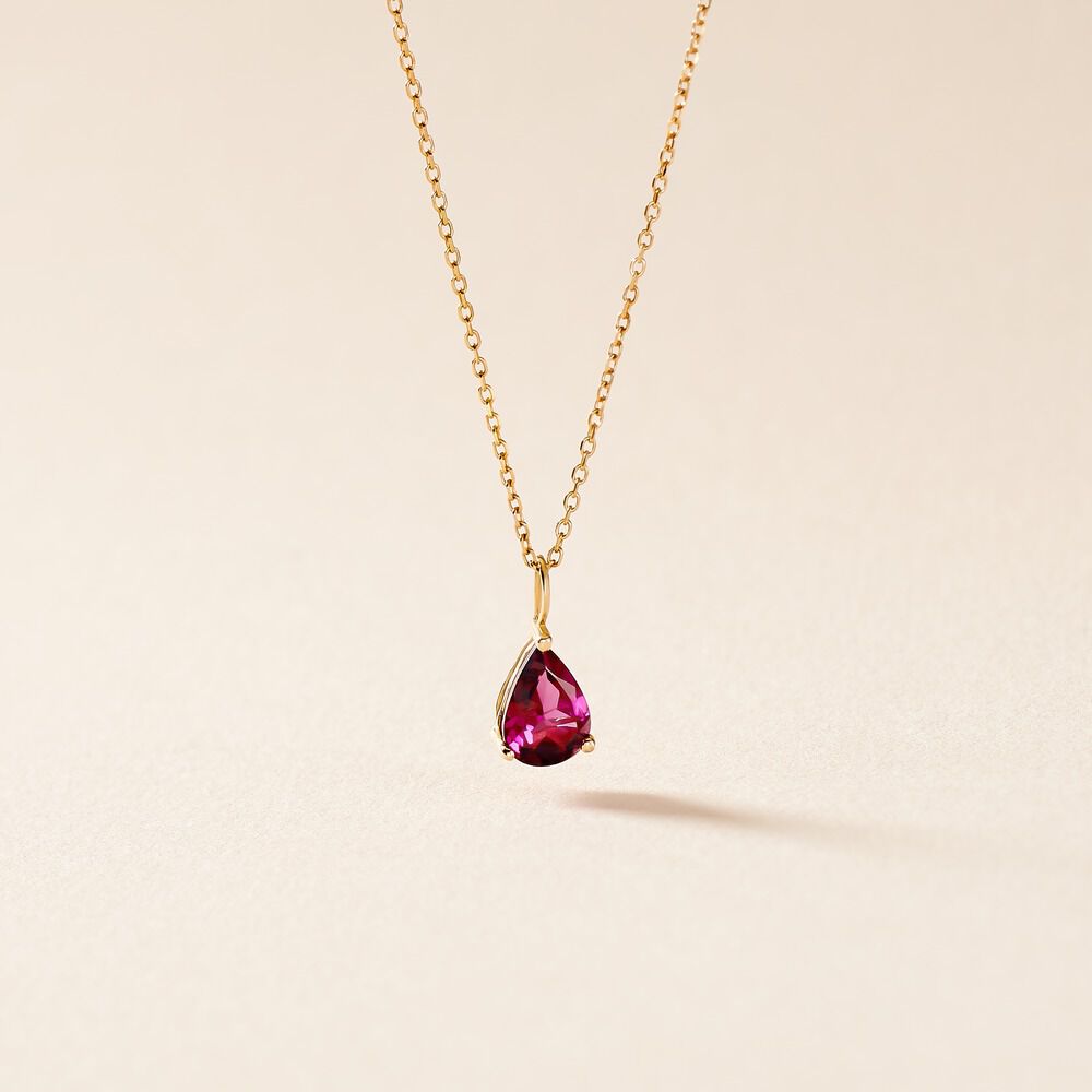 Collier Rhodolite Fever Or Jaune Rhodolite - Colliers avec pierres Femme | Marc Orian