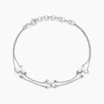 Bracelet Jacquine Argent Blanc Oxyde De Zirconium - Bracelets fantaisie Femme | Marc Orian