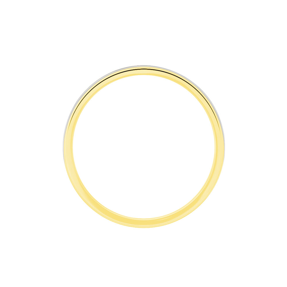 Alliance Markei Ruban Plat Or Bicolore - Alliances duo Unisex | Marc Orian