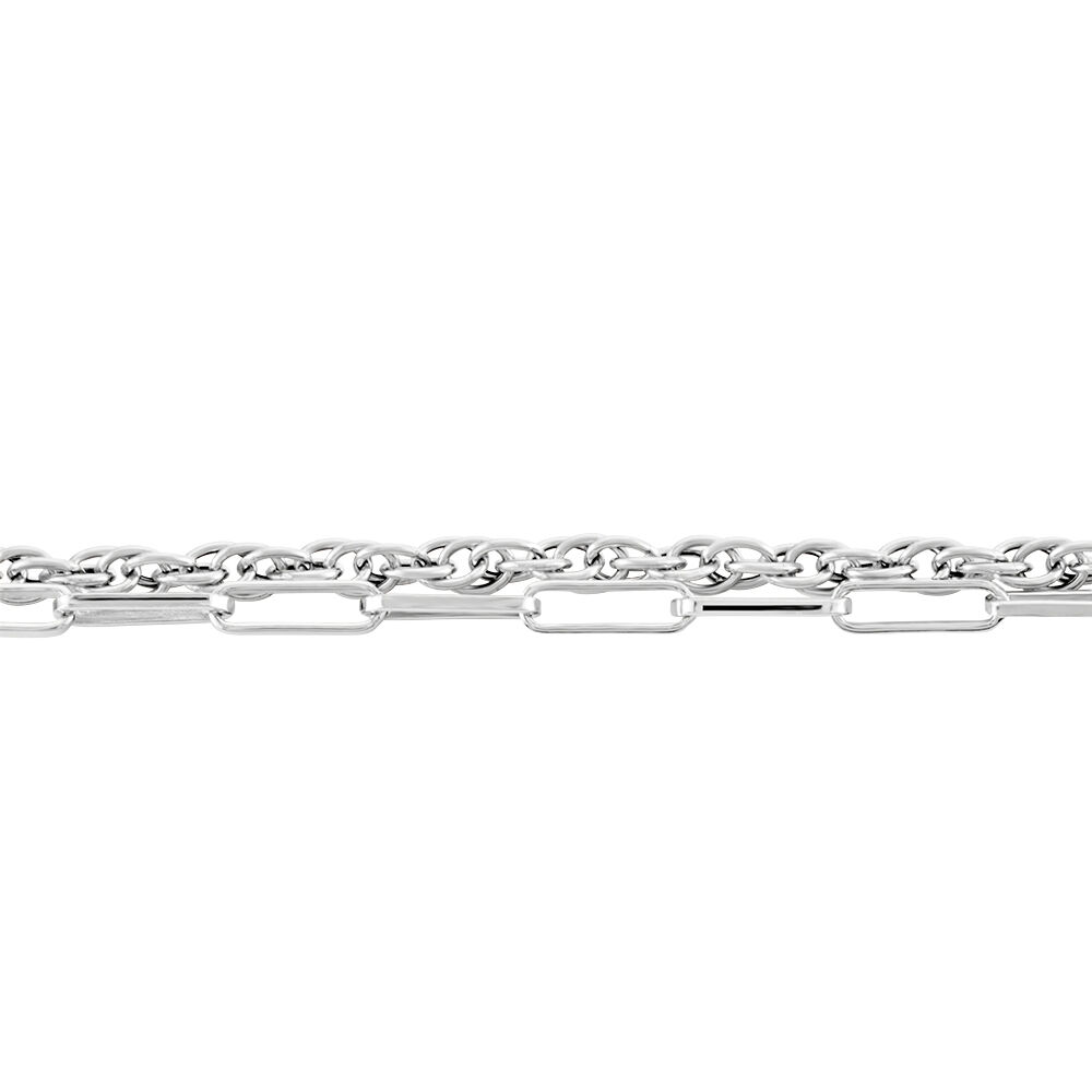 Bracelet Argent Blanc Livio - Bracelets mailles Homme | Marc Orian