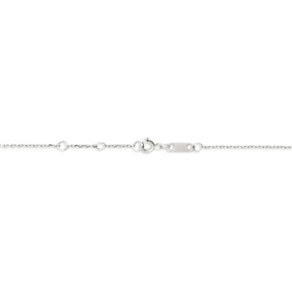 Collier Courbes Or Blanc Diamant - Colliers avec pierres Femme | Marc Orian