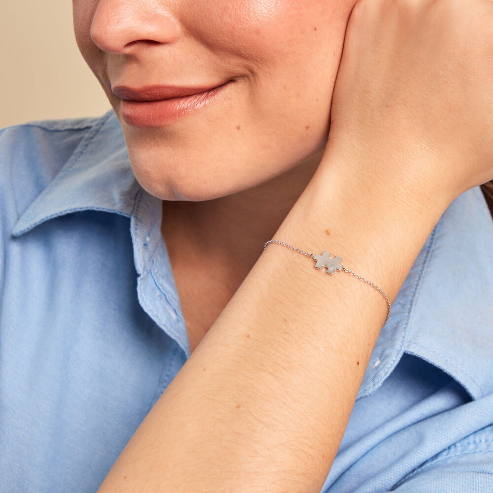 Bracelet Réjane Argent Blanc Oxyde De Zirconium - Bracelets fantaisie Femme | Marc Orian