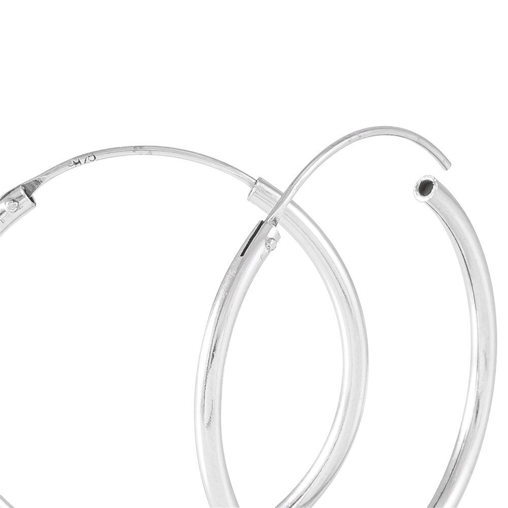 Créoles Argent Blanc Olympia - Créoles Femme | Marc Orian