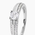 Bague Solitaire Maevane Argent Blanc Oxyde De Zirconium - Bijoux fantaisie Femme | Marc Orian