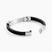 Bracelet Yannick Acier Blanc - Bracelets cuir Homme | Marc Orian
