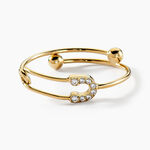 Bague Acier Blanc Cristal - Bijoux fantaisie Femme | Marc Orian