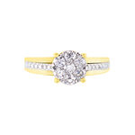 Bague Kate Or Jaune Diamant Synth&eacute;tique - Parures de mariage Femme | Marc Orian