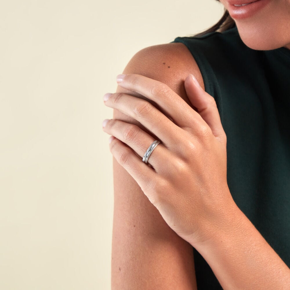 Alliance Mercure Or Blanc - Alliances duo Unisex | Marc Orian