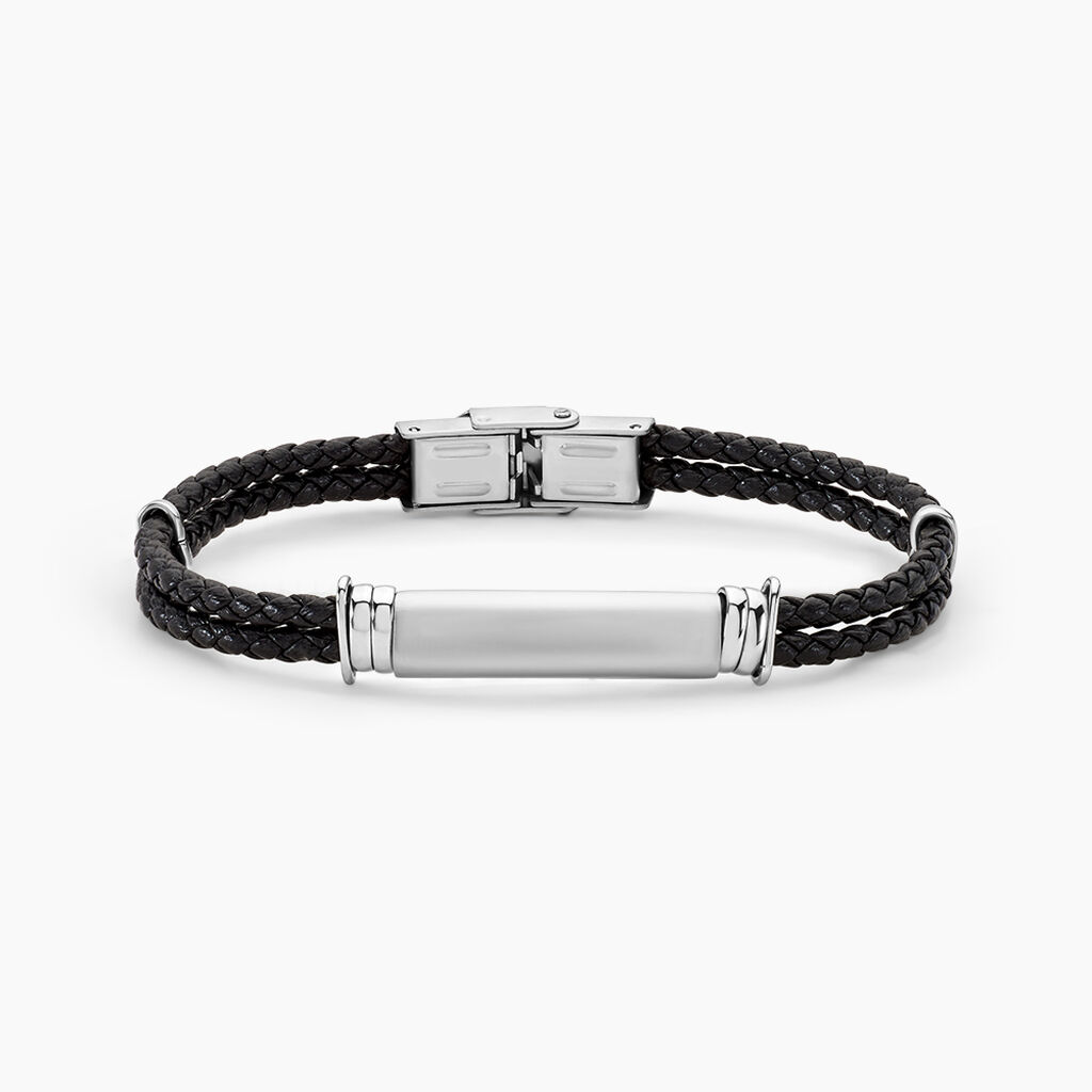 Bracelet Gaetan Acier Blanc - Bracelets cuir Homme | Marc Orian