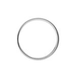 Alliance Miya Ruban Plat Or Blanc - Alliances personnalis&eacute;es Famille | Marc Orian