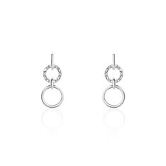 Boucles D'oreilles Pendantes Or Blanc Lillias Diamants - Boucles d'oreilles Pendantes Femme | Marc Orian