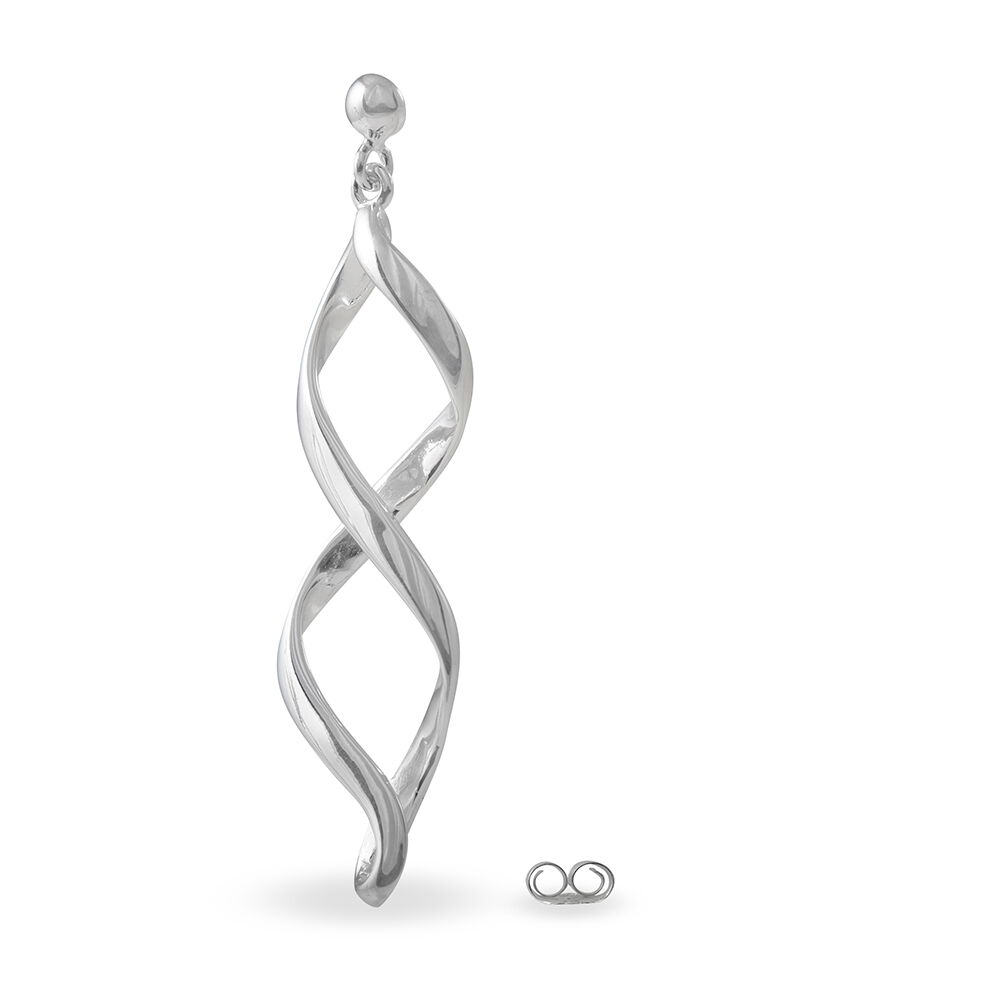 Boucles D'oreilles Pendantes Jolanda Argent Blanc - Pendantes Femme | Marc Orian