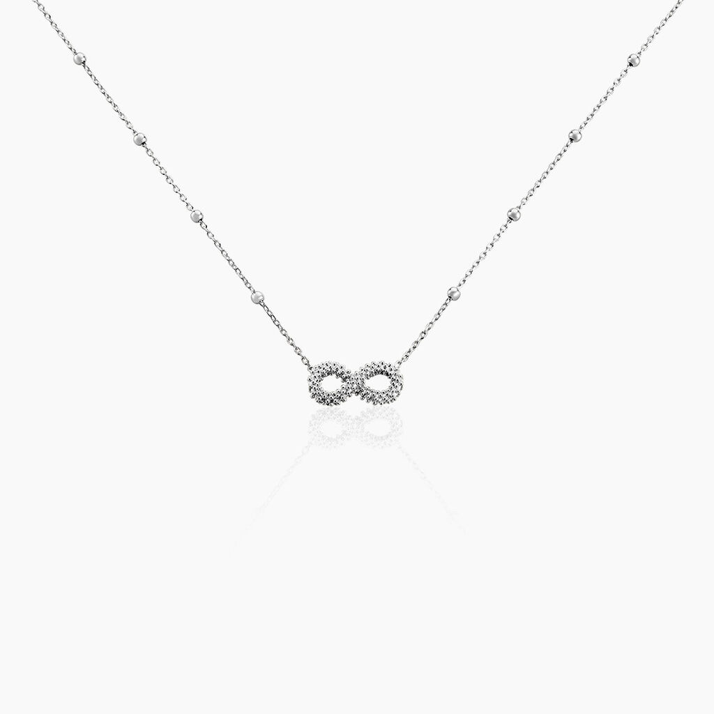 Collier Aella Argent Blanc - Colliers fantaisie Femme | Marc Orian