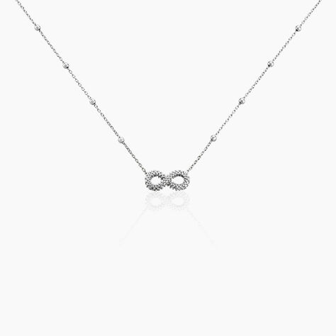 Collier Aella Argent Blanc - Colliers fantaisie Femme | Marc Orian