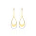 Boucles D'oreilles Pendantes Anila Gouttes Or Bicolore - Pendantes Femme | Marc Orian