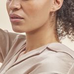 Creoles Plaqu&eacute; Or Regan Oxydes De Zirconium - Puces Femme | Marc Orian