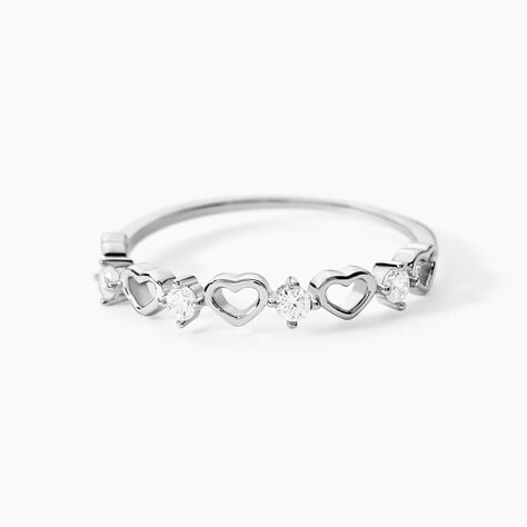 Bague Elonie Argent Blanc Oxyde De Zirconium - Bijoux fantaisie Femme | Marc Orian
