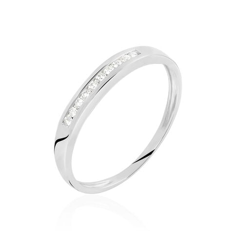 Alliance Yamile Or Blanc Diamant - Alliances avec pierres Femme | Marc Orian