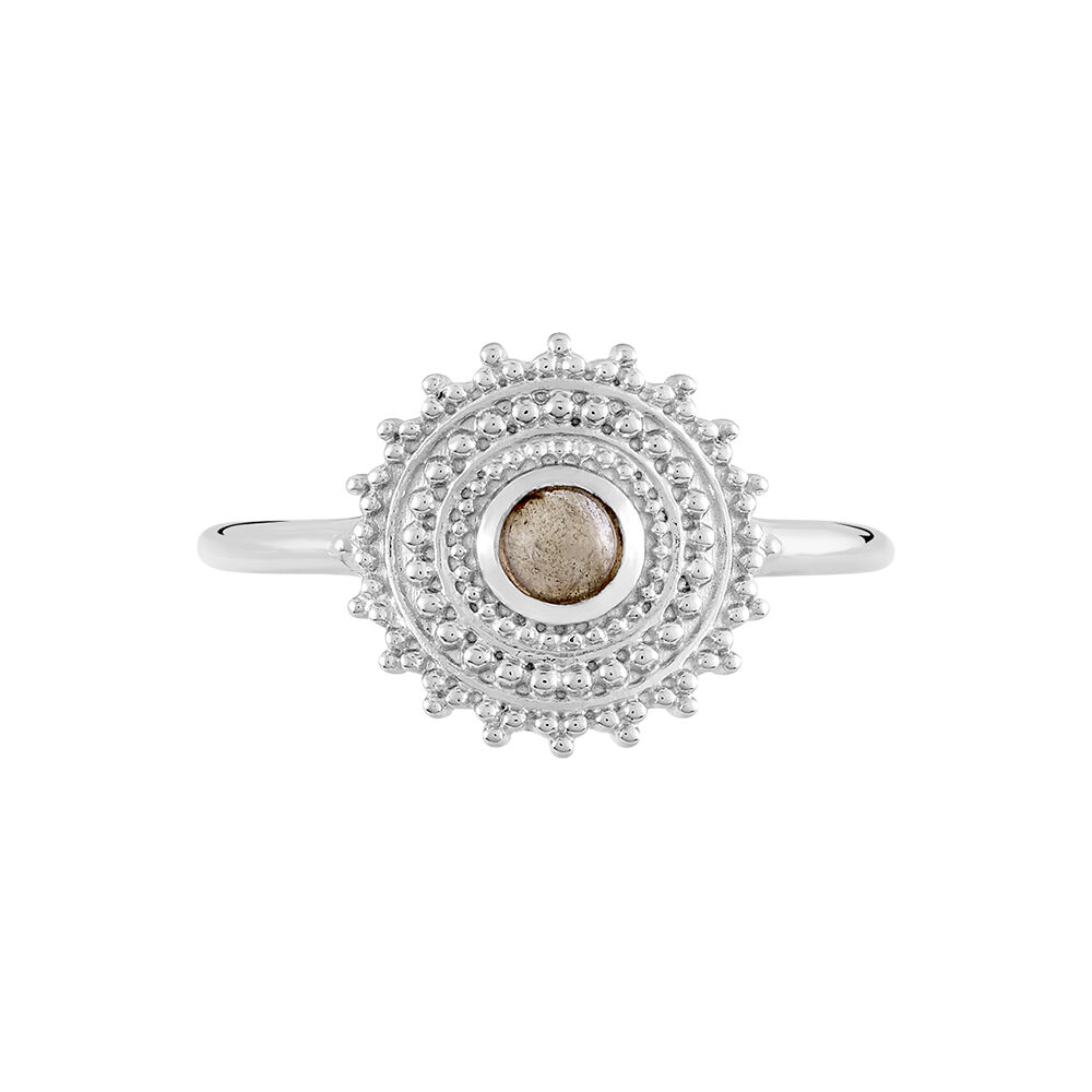 Bague Nyoko Argent Blanc Labradorite -  Femme | Marc Orian