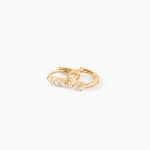 Cr&eacute;oles Mini Plaqu&eacute; Or Jaune Oxyde De Zirconium - Cr&eacute;oles Femme | Marc Orian