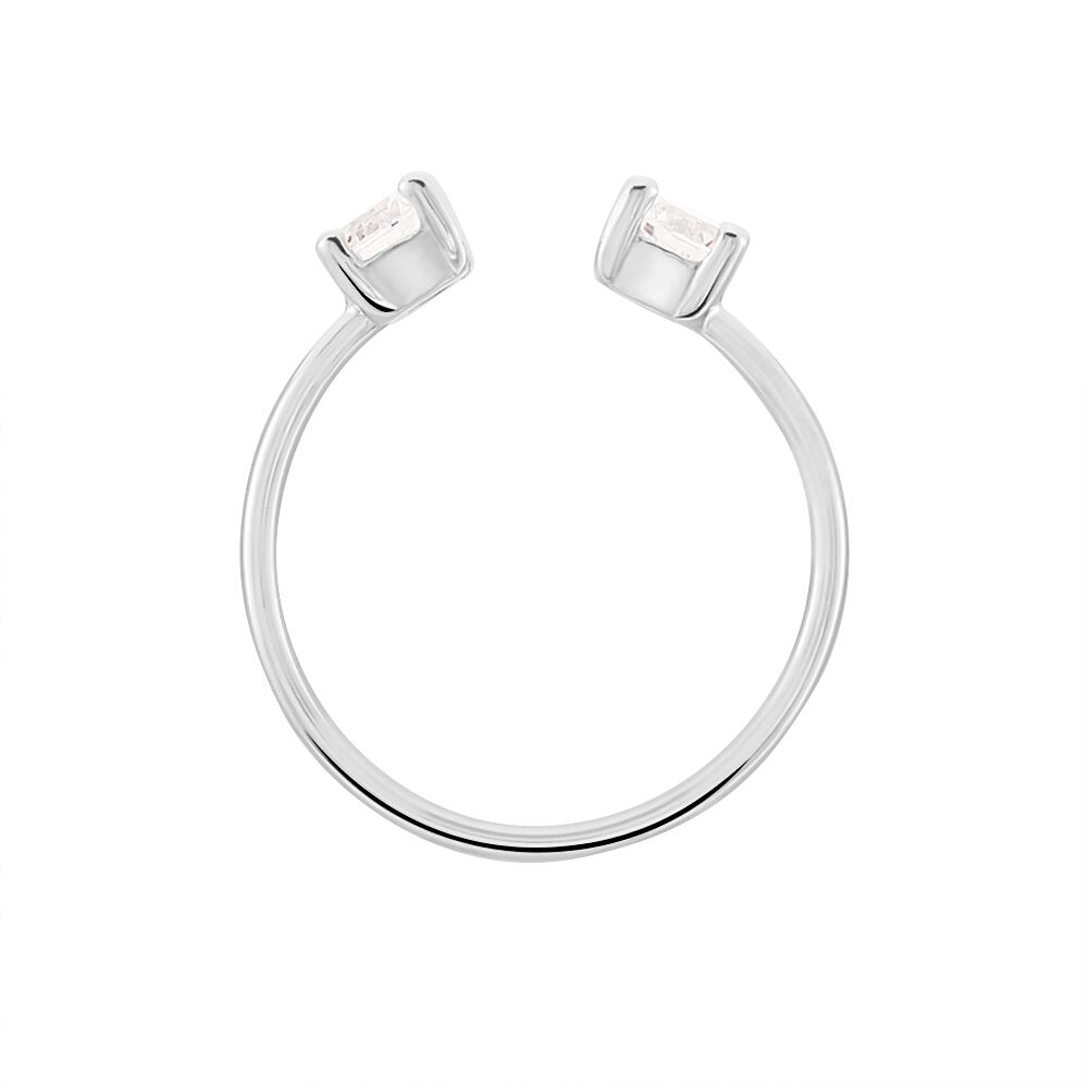 Bague Agnes Argent Blanc Oxyde De Zirconium - Bagues avec pierre Femme | Marc Orian
