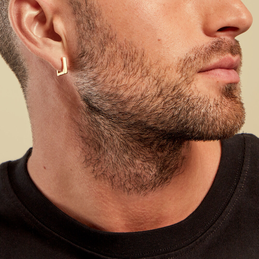Créole Unitaire Amalfi Acier Jaune - Piercings d'oreilles Homme | Marc Orian