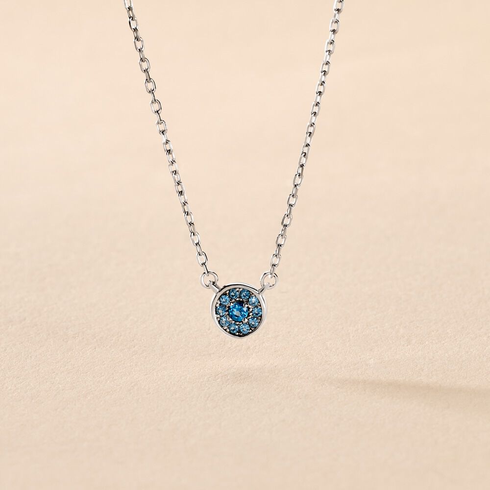 Collier Auxana Argent Blanc Oxyde De Zirconium - Colliers avec pierres Femme | Marc Orian