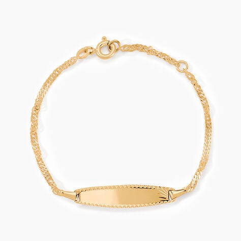 Bracelet Identite Bebe Or Jaune Ericka - Gourmettes Enfant | Marc Orian