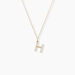 Pendentif Lettre H Or Jaune Oxyde - Pendentifs Famille | Marc Orian