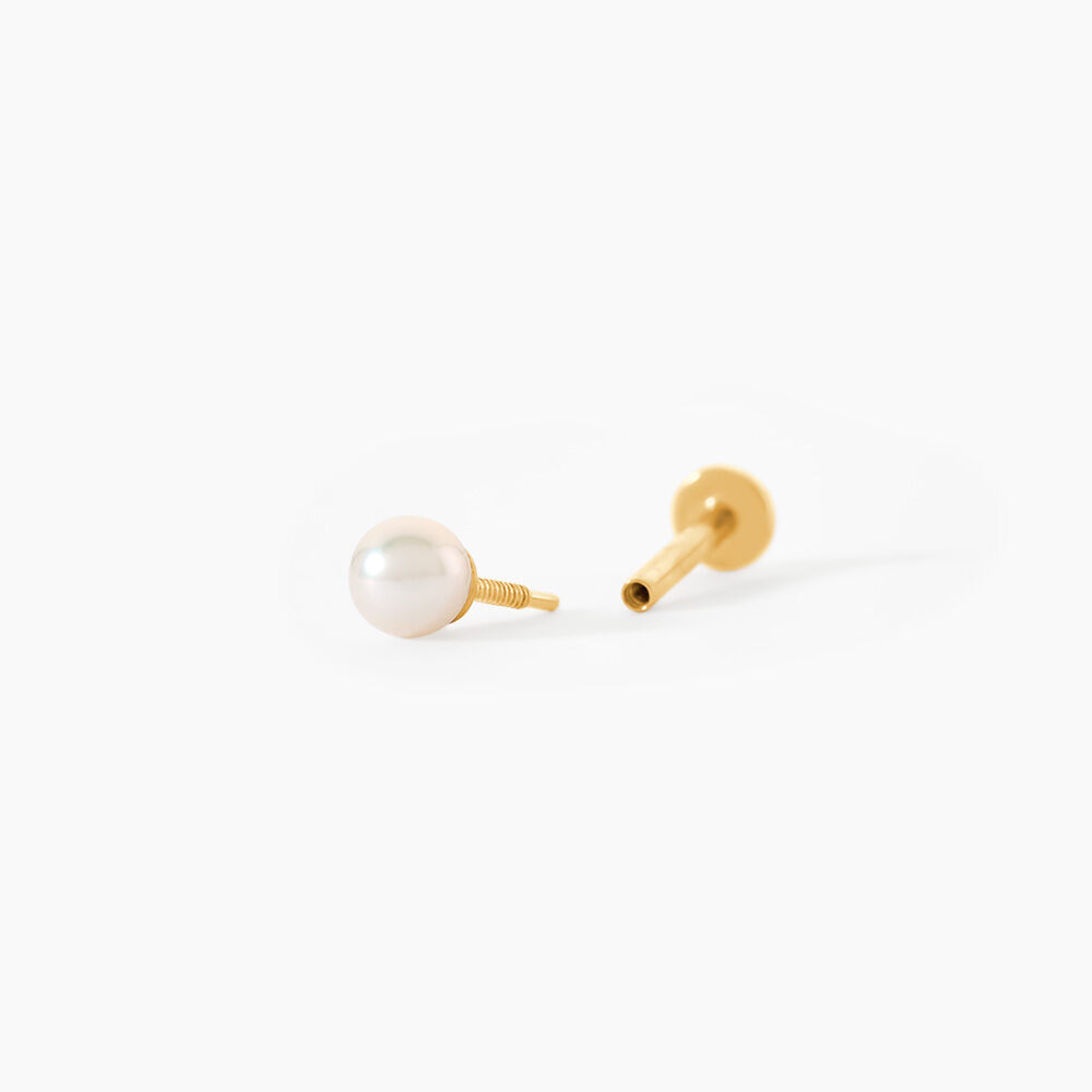 Piercing Elisavet Or Jaune Perle De Culture - Piercings Femme | Marc Orian