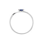 Bague Emotion Or Blanc Saphir Diamant - Solitaires Femme | Marc Orian