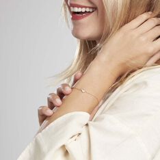 Bracelet Nafissa Plaque Or Jaune Oxyde De Zirconium - Bracelets chaînes Femme | Marc Orian