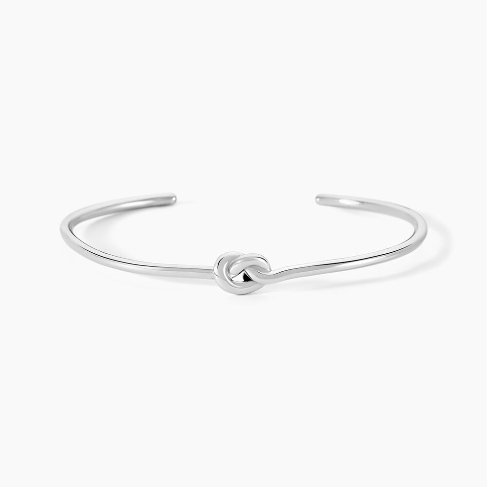 Bracelet Jonc Victorine Argent Blanc - Bracelets joncs Femme | Marc Orian