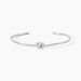 Bracelet Jonc Victorine Argent Blanc - Bracelets joncs Femme | Marc Orian