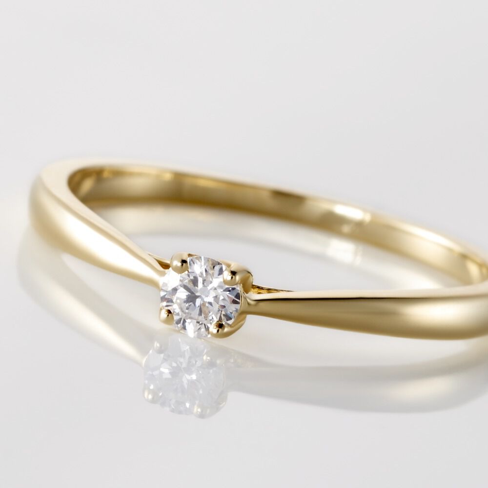 Bague Solitaire Vicoeuria Or Jaune Diamant - Solitaires Femme | Marc Orian