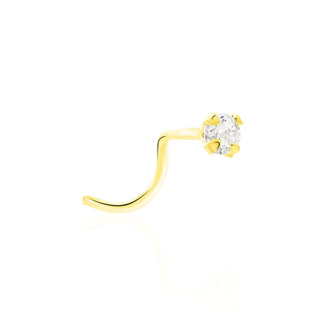 Piercing De Nez Fethi Serti Griffe Or Jaune Oxyde De Zirconium - Piercing Nez Femme | Marc Orian