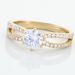 Bague Solitaire Plaqué Or Jaune Melaina Oxyde De Zirconium - Bagues Solitaire Femme | Marc Orian