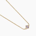 Collier Azel Plaque Or Jaune Oxyde De Zirconium - Colliers avec pierres Femme | Marc Orian